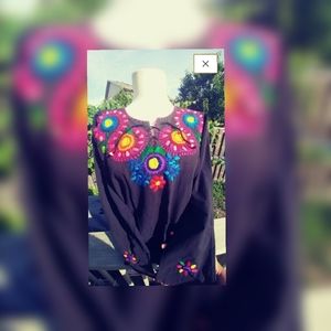 Embroidery handloom top l